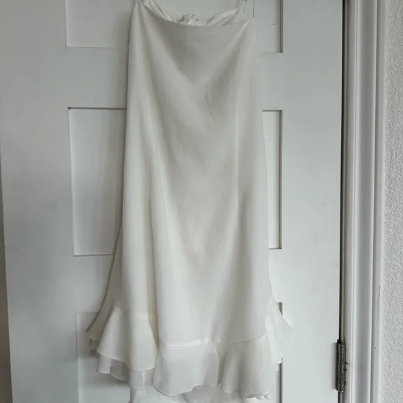 Lucy in the sky aubrey ruffle white dress - Picture 1 of 3